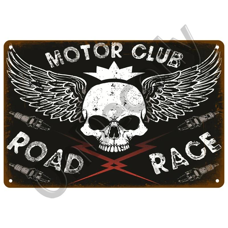 Vintage Metal Wall Sign  Retro Motor Oil Gas Racing Tin Poster for Garage  Man Cave Decor Perfect Iron Plate Decoration for Home