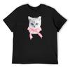 Coquette Kitten Vintage Cat Pink Bow T-Shirt Vintage Clothes Boys Animal Print Clothing Men Clothing