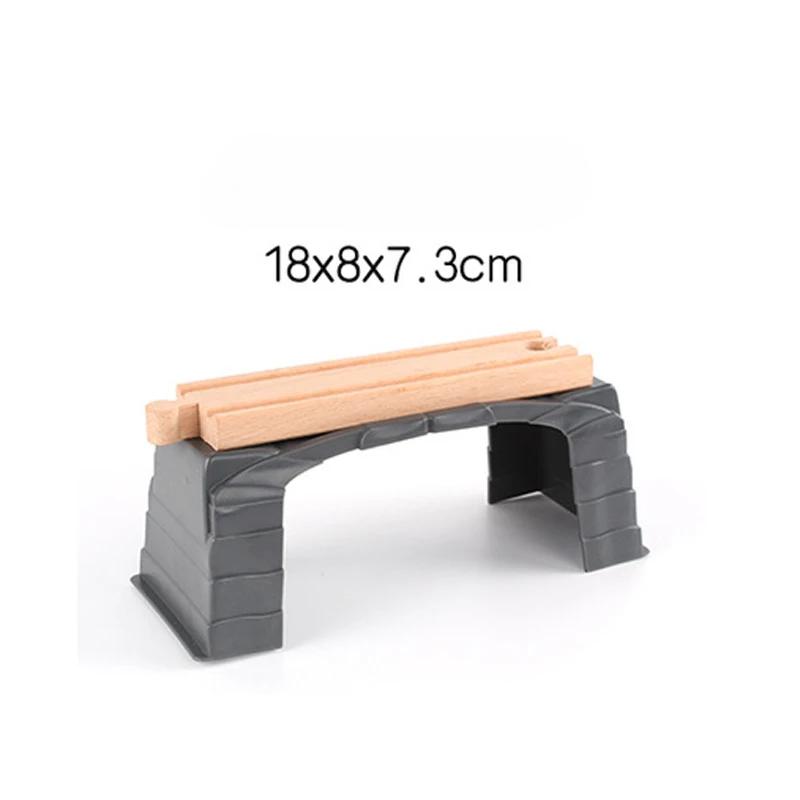 Plastic Simulation Scene Tunnel Grotto Compatible Wooden Educational Train Boy Children Christmas Gift Toy