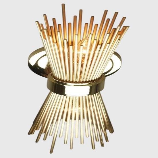 Sputnik Brass Wall Fixture Mid Century Modern Skyla Sconce Lamp Retro Lighting