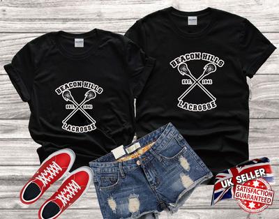 Beacon Hills Lacrosse Teen Wolf Tshirt Top Men Women Ladies Gildan S-M-L-XL-XXL-3XL-4XL-5XL Unisex V386