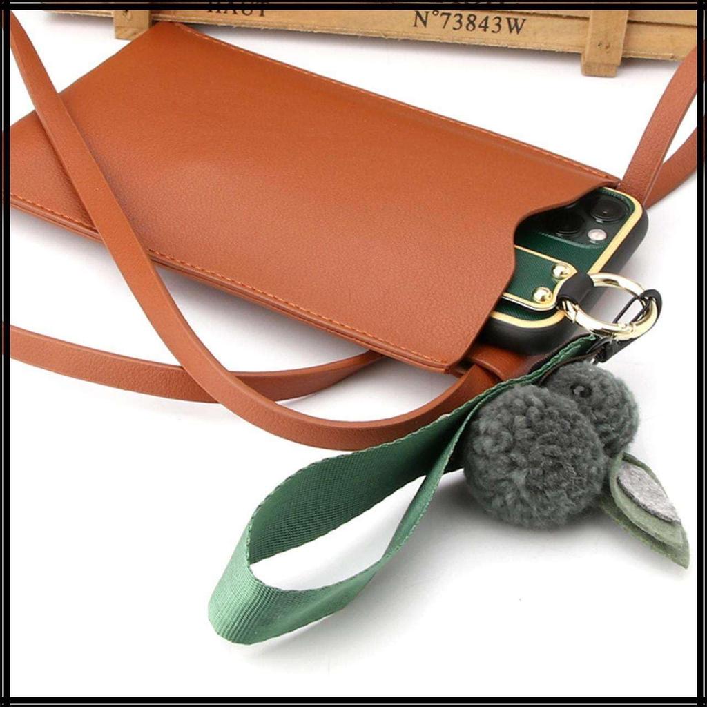 White Fang Slim Crossbody Bag, PU Leather, Modern, Stylish, Simple, Women's, BA012 (Red)