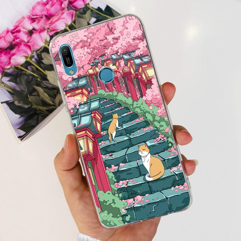 For Huawei Y6 2019 Case Y6 Pro 2019 Back Cover Popular Butterfly Astronaut Soft Silicone Phone Case For Huawei Y6s Y 6 2019 Capa