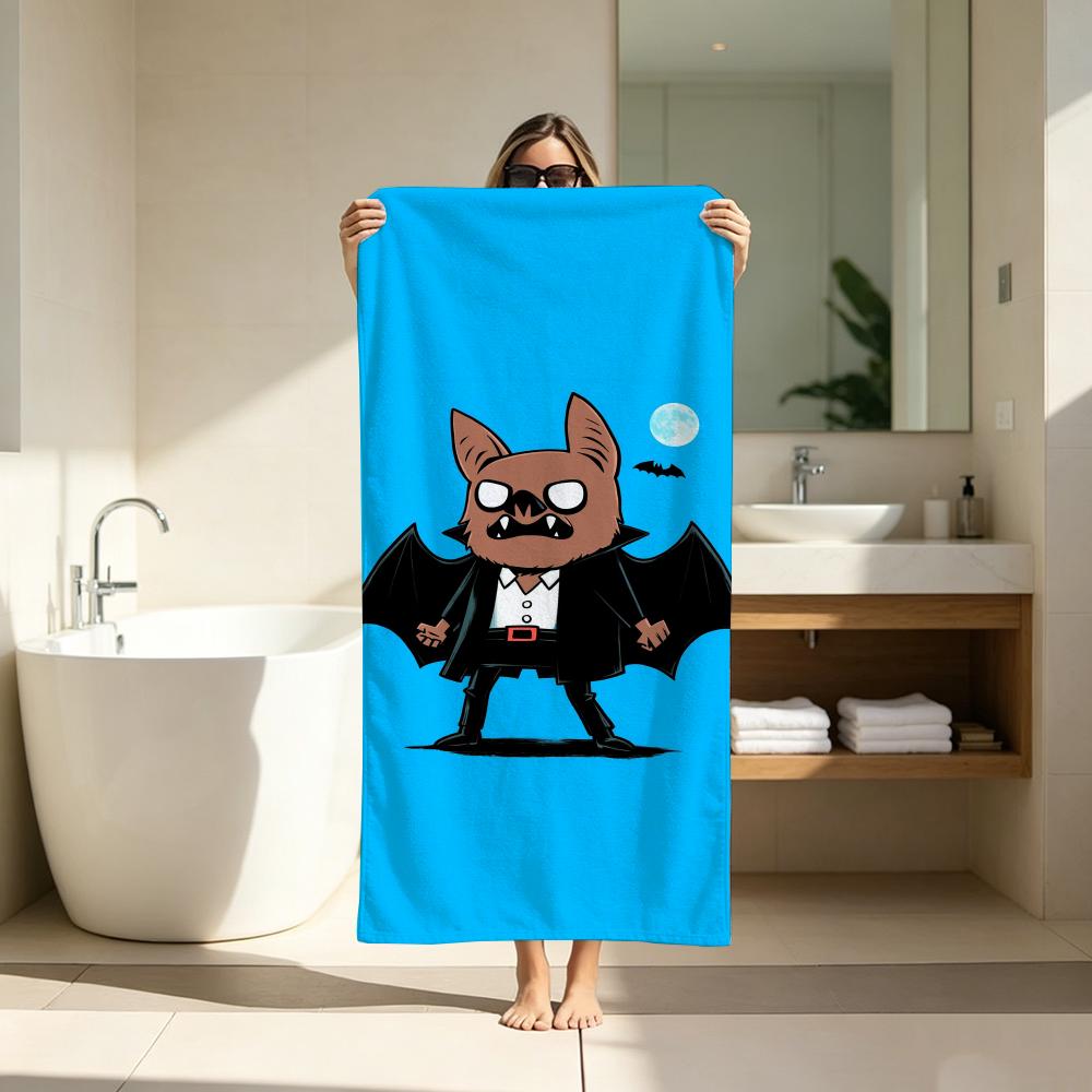 Y2K American Trendy Cartoon Towel Microfiber soft Beach Towel for Travel Fitness Sauna Bathing Camping