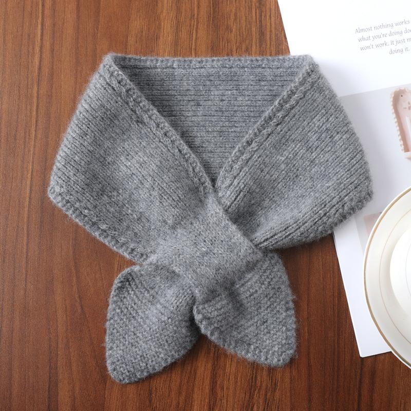 Autumn Winter Scarf Minimalist Solid Color Knitted Small Scarf Winter Neck Scarf Outdoor Skiing Gifts For Women Outdoor Cycling