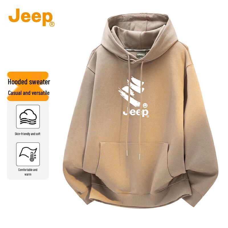 JEEP Men s American Style Hooded Sweatshirt M