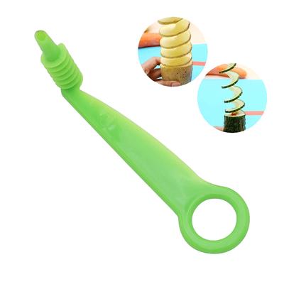 Zufälliger Spiralschneider Pommes Maker Tornado Spiral Schraube Chips Kartoffelschneider Manuell Gedrehter Kartoffelschneider Outdoor Geschirr