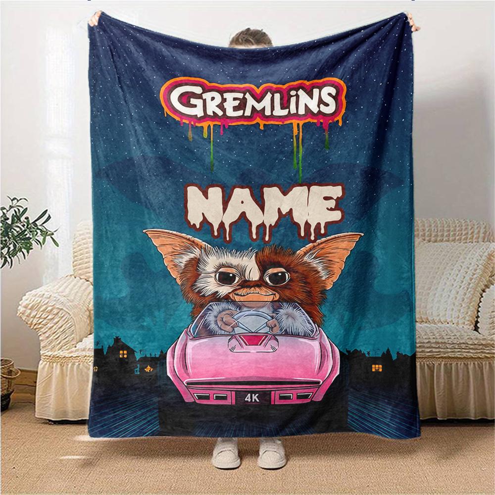 Custom Name Adventure Time Characters blanket for Couch & Bed, Plush Cozy Fuzzy Blanket Super Soft & Warm Blankets for Fall and Winter. 0908153