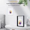 Personalized Family Handprint Photo Frame DIY Set with 6 Paint Colors, Pen, Eraser, and Brush