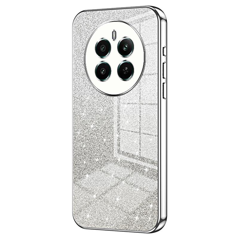 Für Realme 12 4G/12+ 5G Farbverlauf Glitzer Handyhüllen Galvanisierte Sturzsichere TPU-Schale