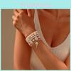 Handcrafted Pearl And Metal Bead Bracelet For Women Jewelry Accessory