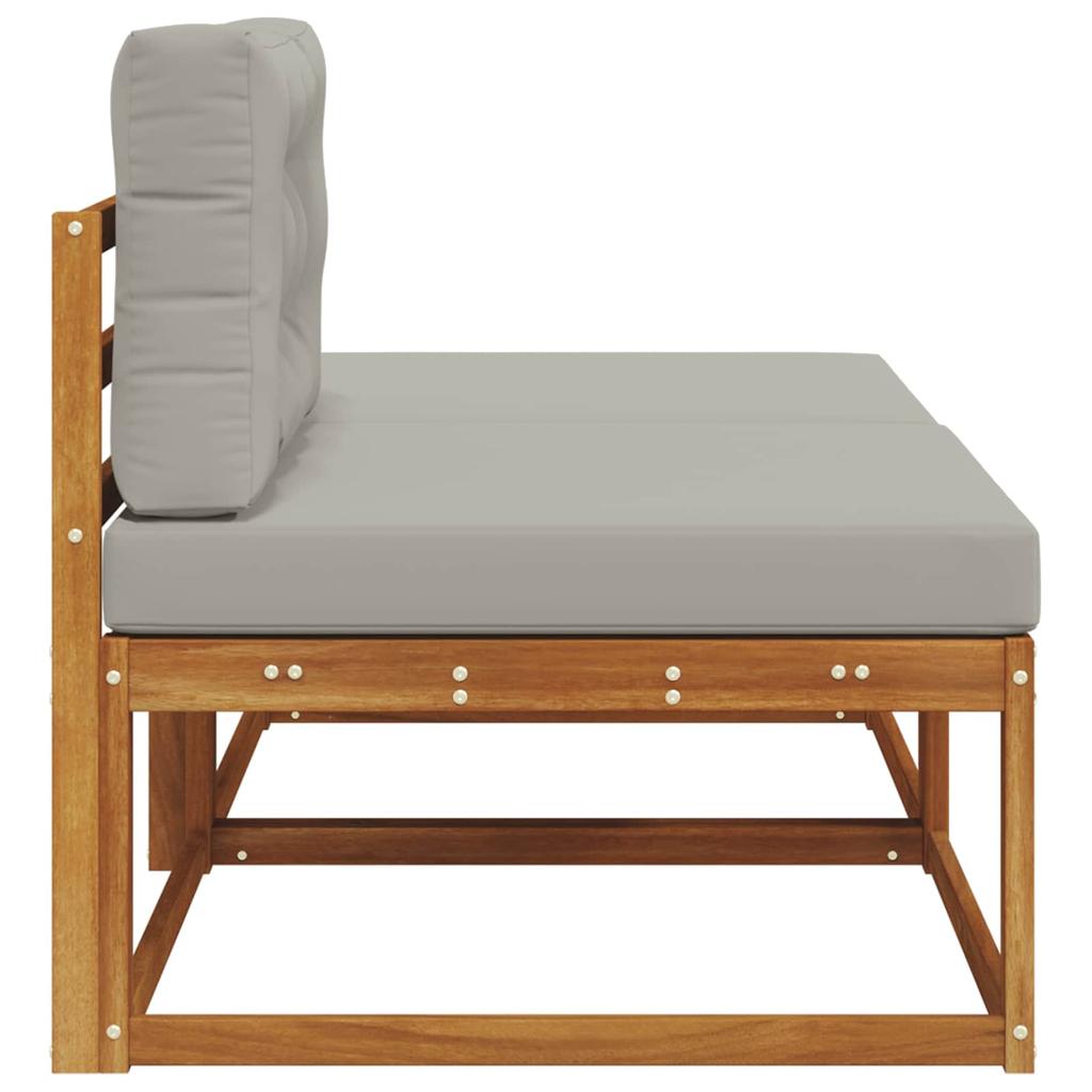 Sectional Sofa Units with Cushions 2 Pieces Natural