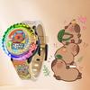 Kinder Cartoon LED Uhr mit Iron Man Batman Frozen Hello Kitty Design für Schulkinder