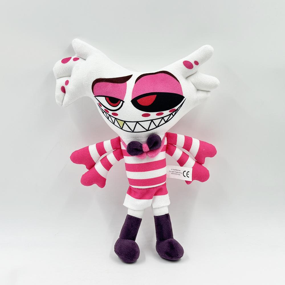 Plush Hazbin Hotel Toy Stuffed Animal Doll Cotton Filling Angel Clown Stolas