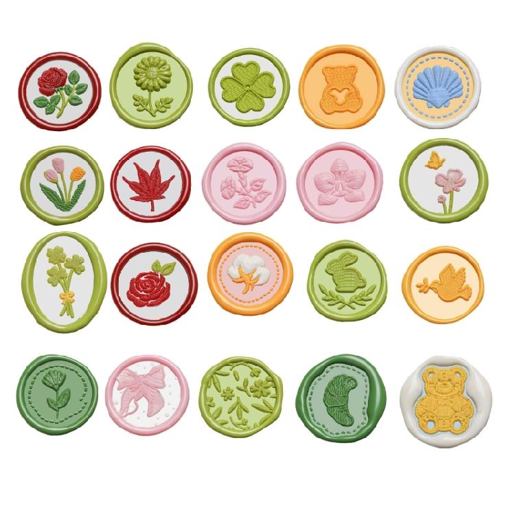 Emboss Wax Seal Stamp Head Removable Sealing Brass Stamp Head for Gift Envelope Invitations Greeting Card Decorations