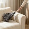 Feather Duster Wooden Handle Duster Anti-Static Dust Removal Dusters Ostrich Duster Feather Fur Brush For Home Cleaning Tools