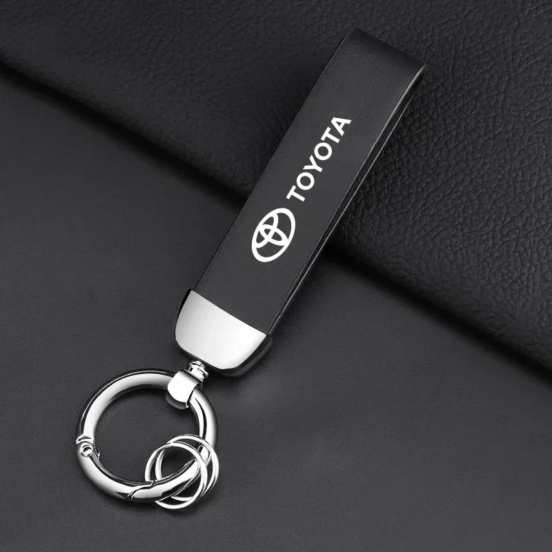Pro Toyota Prado Aqua Hilux Camry Prius TRD Venza GR Yaris Auto Pletený Provaz Klíčenka Kroužek na Klíče Držák na Klíče Dárky pro Páry Příslušenství