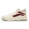 Li Ning Wave MID FLEECE Thermal Slip Resistant Mid Top Skateboard Shoes Men's Beige Red AGCU159-1
