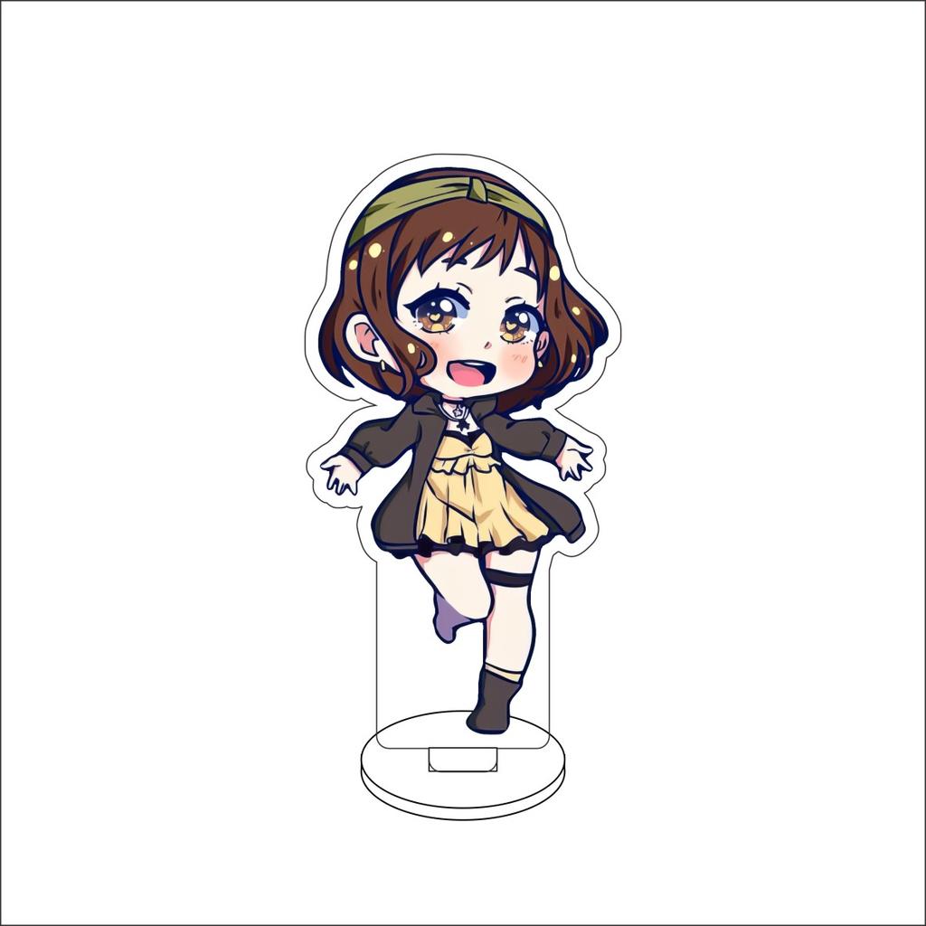 10CM Anime BanG Dream! Figure Stand Model Tsukushi Futaba/Nanami Hiromachi/Mashiro Kurata Cute Desk Decor Standing Sign Gifts