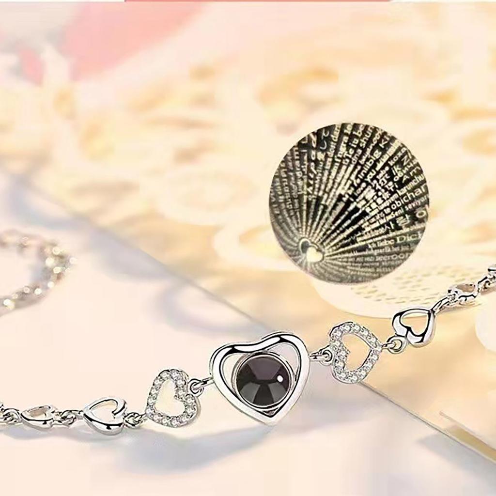 Personalisiertes Kundenspezifisches Liebesfarben-Projektionsarmband mit Foto Geburtstags-Erinnerungsgeschenk für Mutter, Dame, Ehefrau, Tochter, Großmutter