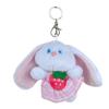 Cute Cute Apron Long Ears Rabbit Cartoon Doll Bag Grab Machine Doll Pendant Keychain Plush Doll