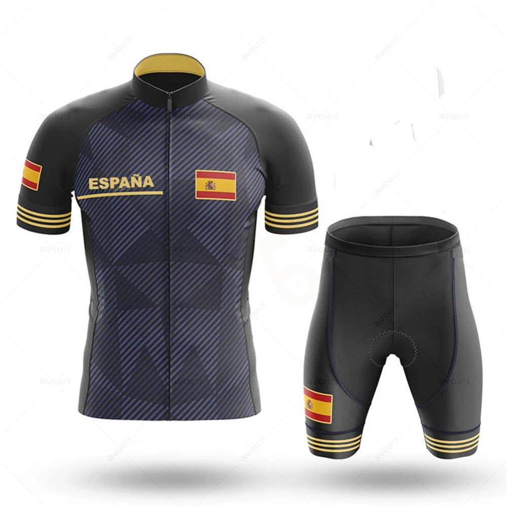 2026 Tým Pánský Letní Španělsko Cyklistický Dres Sada Prodyšný Horský Kolo Závodní Sport Mtb Oblečení na Kolo Maillot Ciclismo Hombre