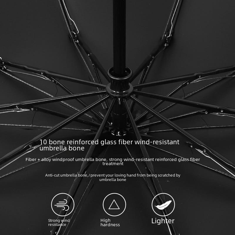 Umbrelă pliabilă automată cu protecție UV pentru bărbați și femei