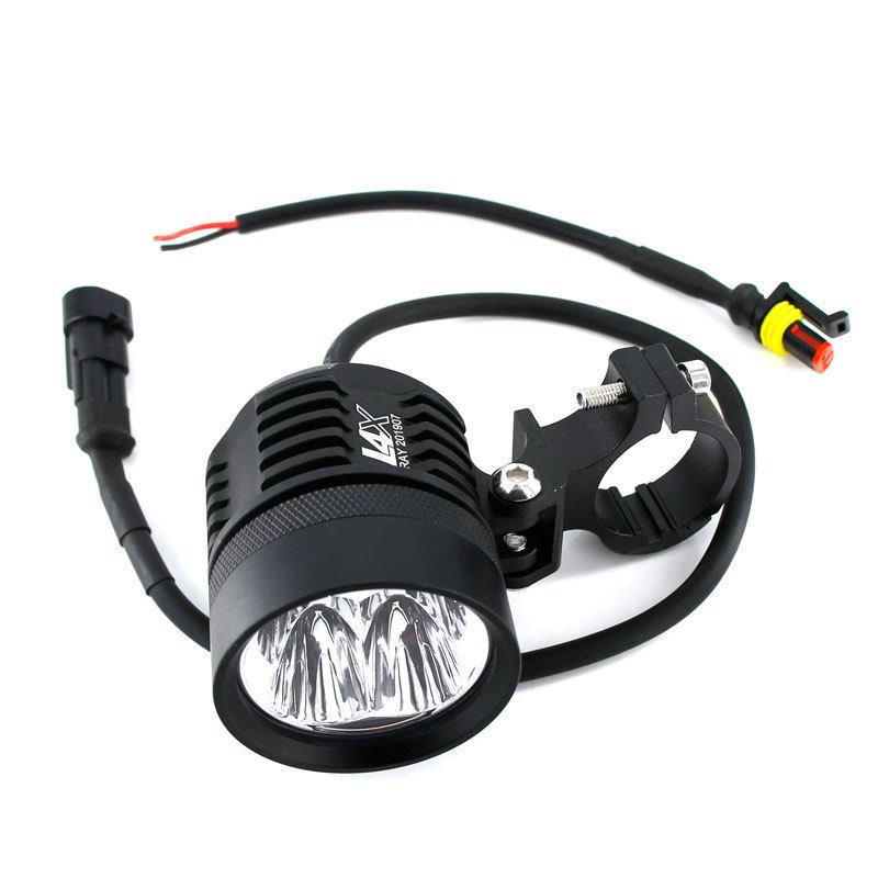 Superheller 40W LED-Motorrad-Scheinwerfer: 4-Perlen-Außenlampe für Autos und Elektrofahrzeuge.