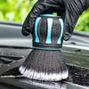 Reusable Design Car Detailing Brushes Ergonomic Grip Detailing Dusting Tool  Leather Surfaces
