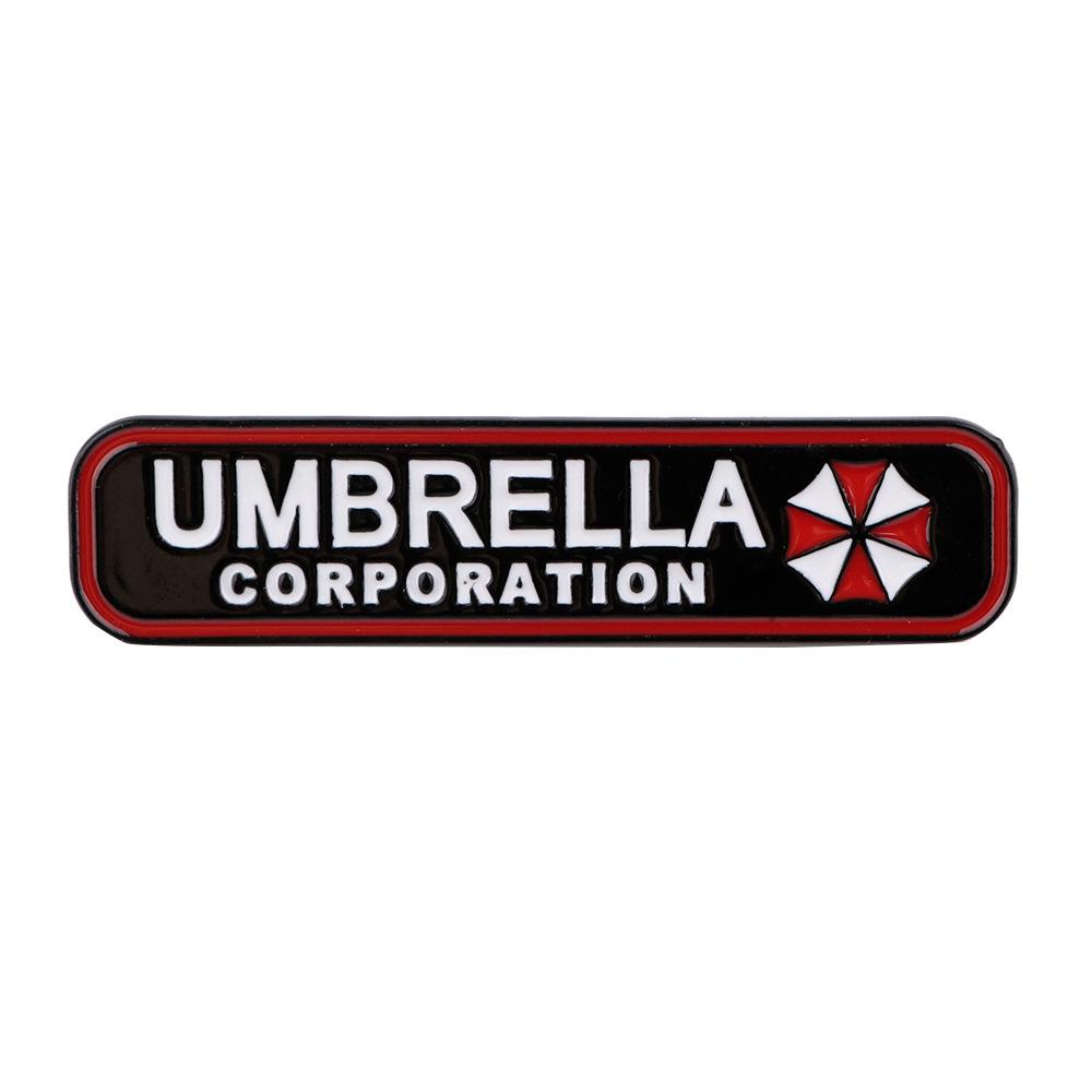 Resident Evil Umbrella Corporation Enamel Pin: European & American Fashion Brooch for Backpacks