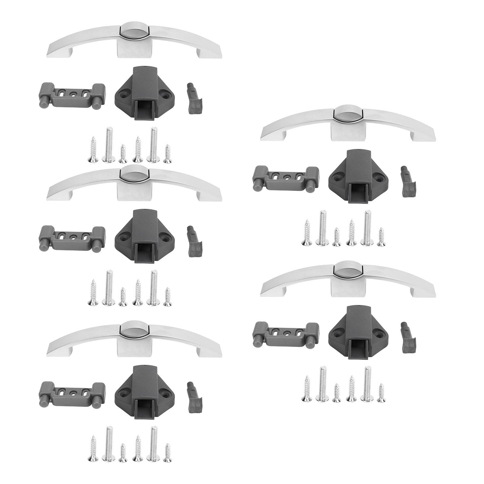 

5 шт. Ручка-замок для шкафа Арочная Кнопочная Ручка-скоба Высокая Прочность для Автодома Яхты Каравана