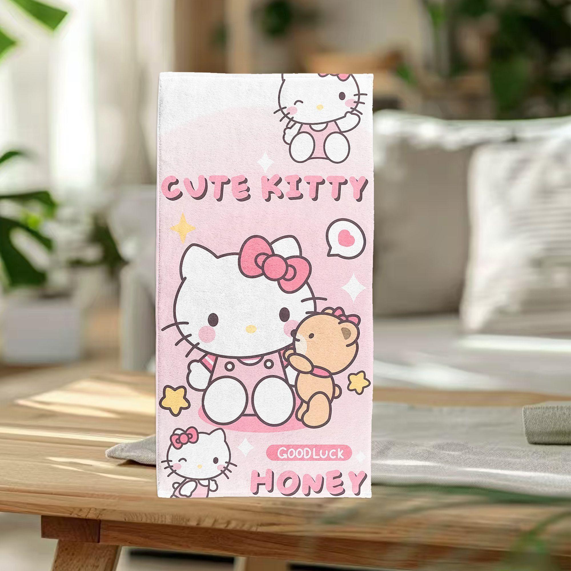 Sanrio children s cartoon cute large towel for face-washing and bathing, soft for home use, suitable for dormitory, bath towel W30*H60(CM)