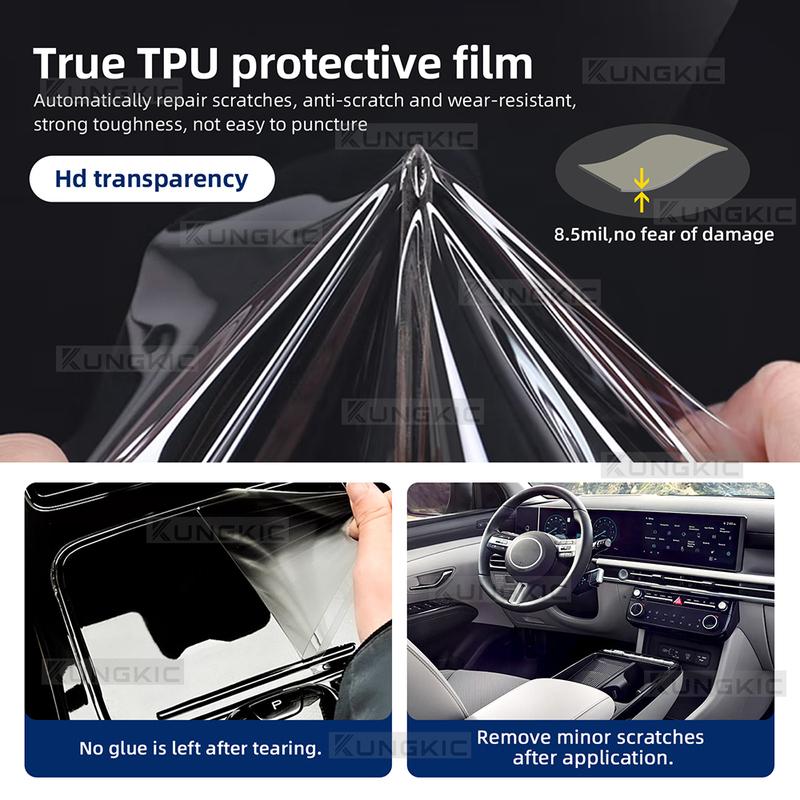 Für HYUNDAI TUCSON 2025-UP Kratzschutz Auto Innenraum Mittelkonsole Medien Armaturenbrett Navigation TPU Schutzfolie Aufkleber