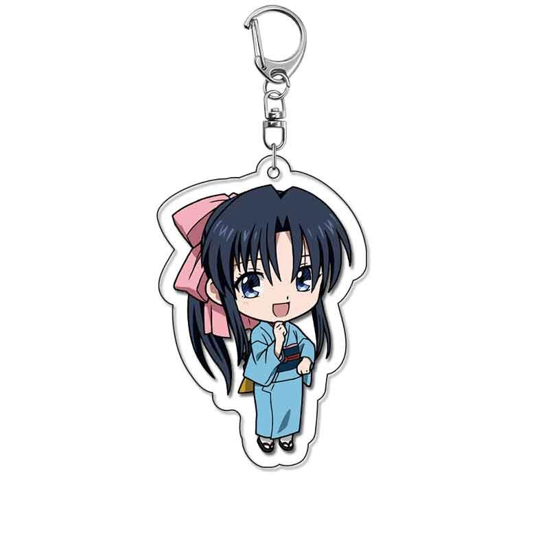 Rurouni Kenshin Portachiavi Acrilico Gioielli Prodotti Correlati al Campus Creatività Culturale Regalo per Amici Sacchetto Portachiavi Collezione