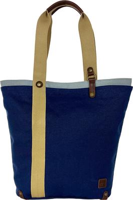 Hanpu Kobo Tragetasche, hergestellt in Japan, heimisches Segeltuch, A4, großes Fassungsvermögen, 2-lagige Konstruktion, Segeltuch-Tragetasche, multifunktional, 3J40, Marineblau, Damen/Herren