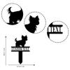Personalized Yorkshire Terrier Metal Yard Stake for Dog Lovers