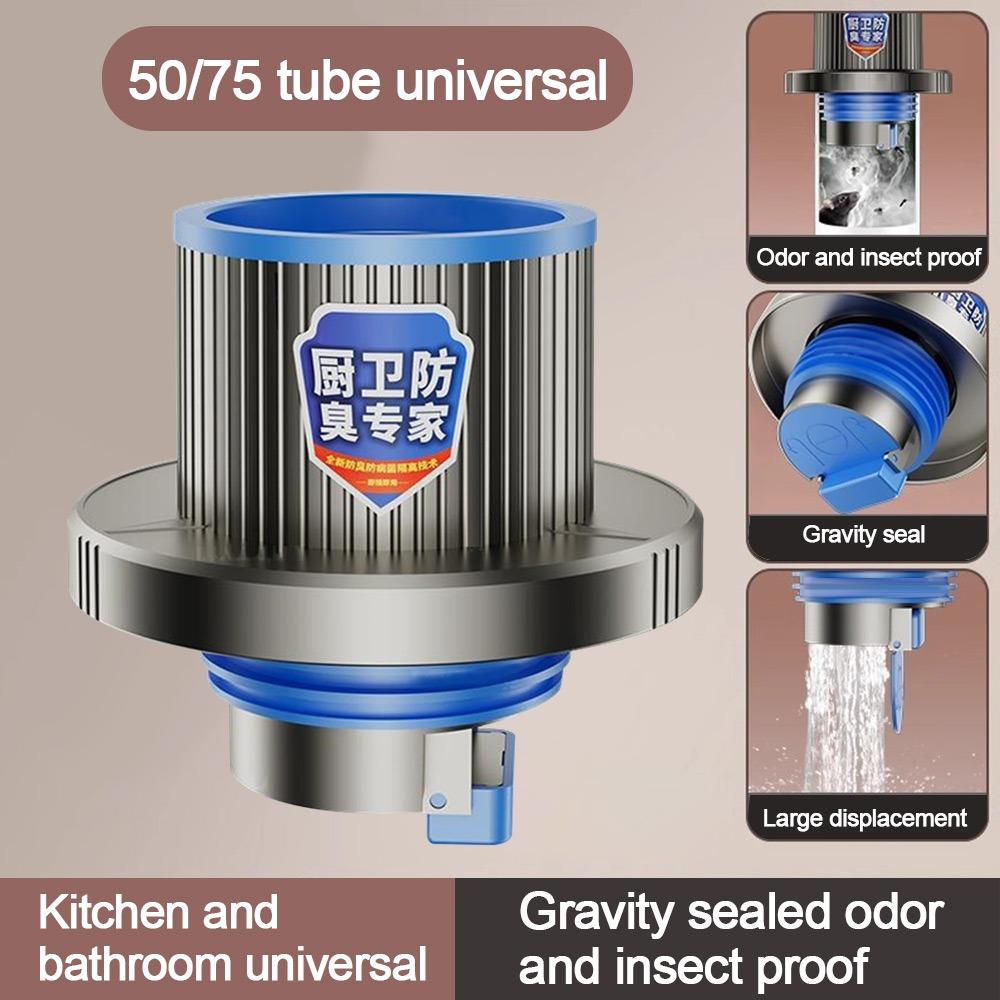 

Предотвращение насекомых Раковина Напольный сливной сифон Защита от запаха Напольный сливной сифон Заглушка для герметизации серый
