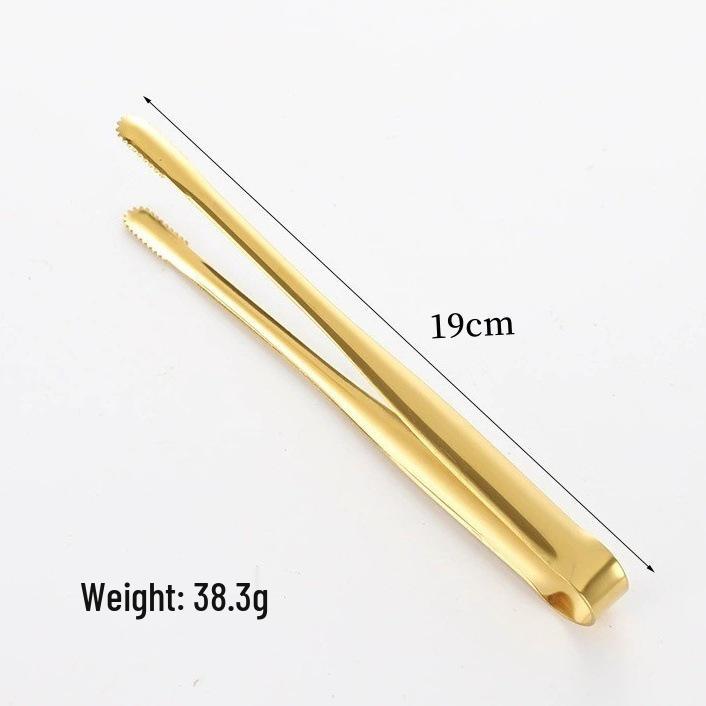 Korean Style 304 Stainless Steel Serrated BBQ & Bread Tongs