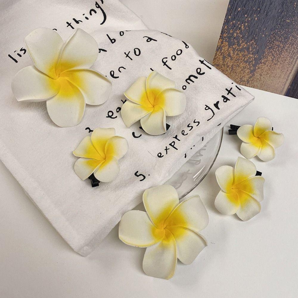 Bohemian Style Simulation Flower Hair Clip Korean Style Beach Hair Clip Flower Hairpin  Seaside
