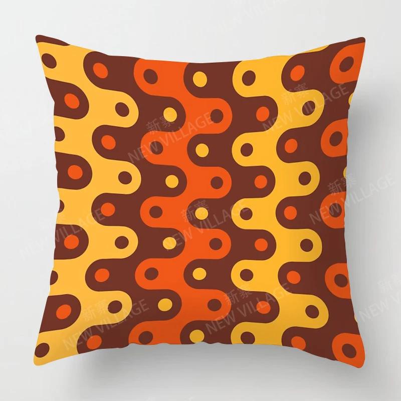 Nordic Fall Home Decor Autumn Throw Pillow Case Sofa Cushion Cover Modern 45X45Cm 45*45 50X50 60X60Cm 40*40 40X40 Geometry 60*60