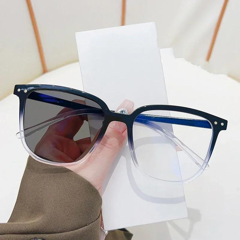 Women's Photochromic Diopter Glasses Color Changing Sunglasses Trendy Reading Prescription Eyewear Outdoor
