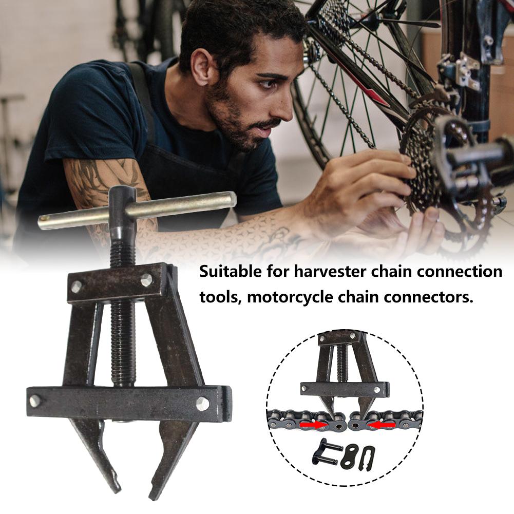 1PC Roller Chain Connecting Puller Holder Bicycle Harvester Saw Chain Tensioner Chain Winder Repair Tool