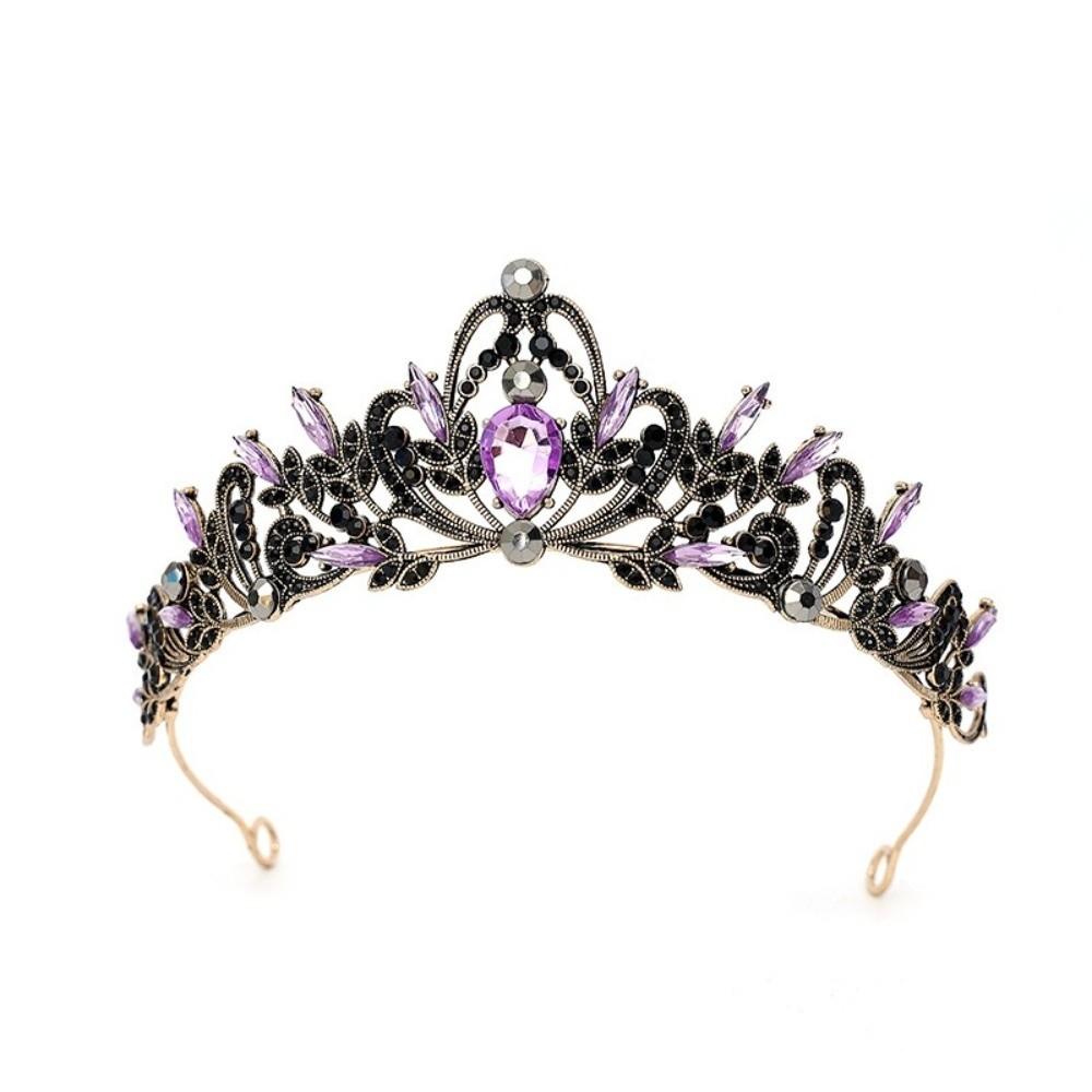Sparkling Baroque Bridal Crown Alloy Headwear Vintage Prom Tiaras Wedding