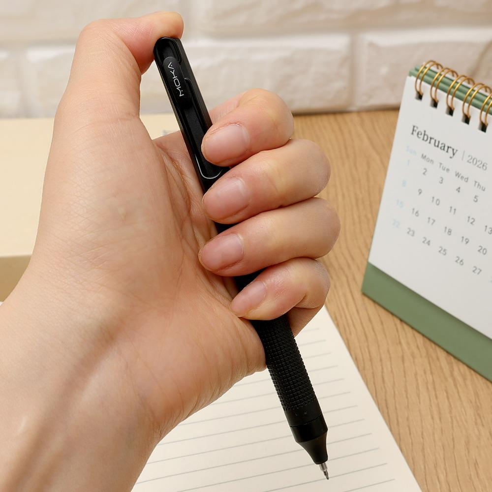 0.5mm Black Ink Gel Pen 6/12PCS White Black Box Gel Ink Pen for Christmas New Year Kid Gift Tip Quick-Drying Smooth Writting Pen