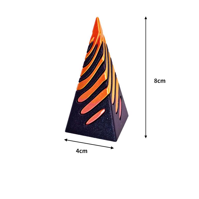 Nemožná průchozí pyramida 3D tištěná šroubovice Fidget hračka spirálový kužel dekompresní dekorativní ozdoby