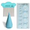 JUYA Quilling Kit 960 Sheets of Paper and 14 Tools Blue Tool Width 3mm
