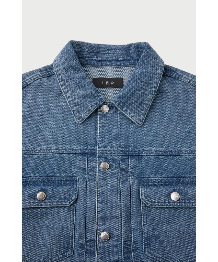 Iro Cassine Washed Denim Trucker Jacket Irjas26007Bux