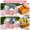 Waterproof Four-Cup Drink Carrier Drink Carrier Tote Bag Multi Compartments For Coffee Takeout Picnics Travel Use
