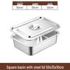 Jing Zhifeng Stainless Steel Rectangular Food Storage Pan with Lids