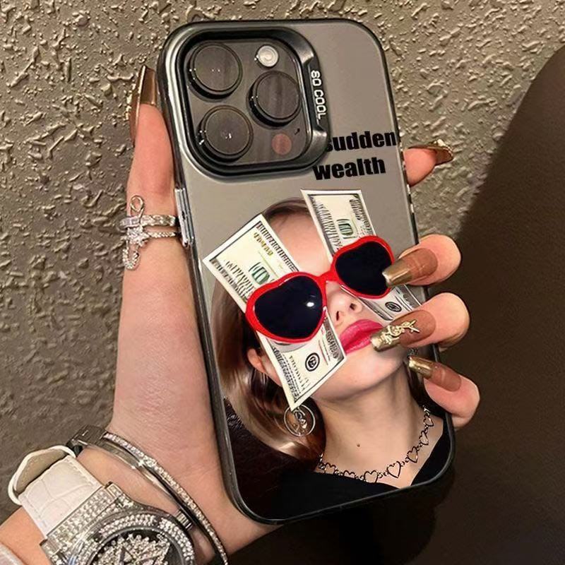 New European and American applicable iphone17 mobile phone case Apple 15promax/14 creative 13pro12 sunglasses 16xr